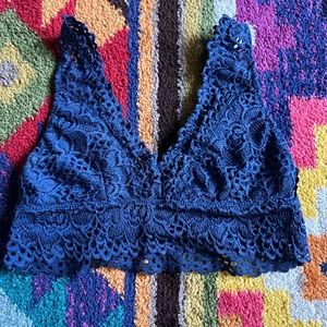 Lace blue bralette